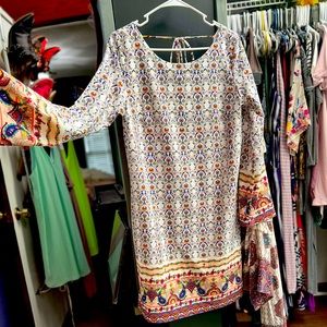 Cute long sleeve cocktail dress